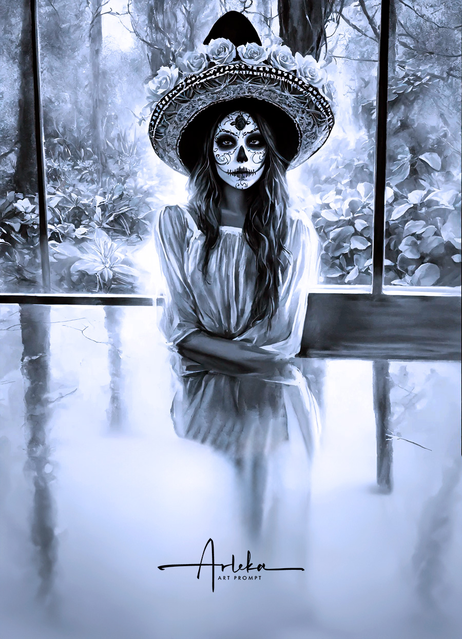 catrinas mexicanas arte digital creativo Arleka Art Prompt