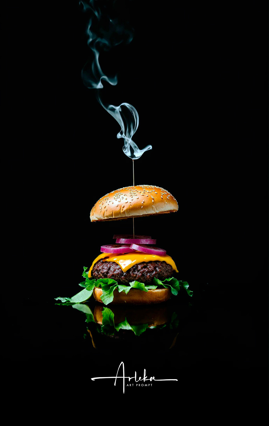 Fotografía gastronómica arte digital creativo Arleka Art Prompt