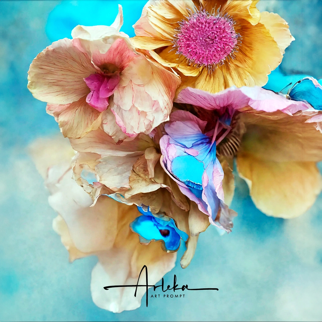 flores arte digital con inteligencia artificial