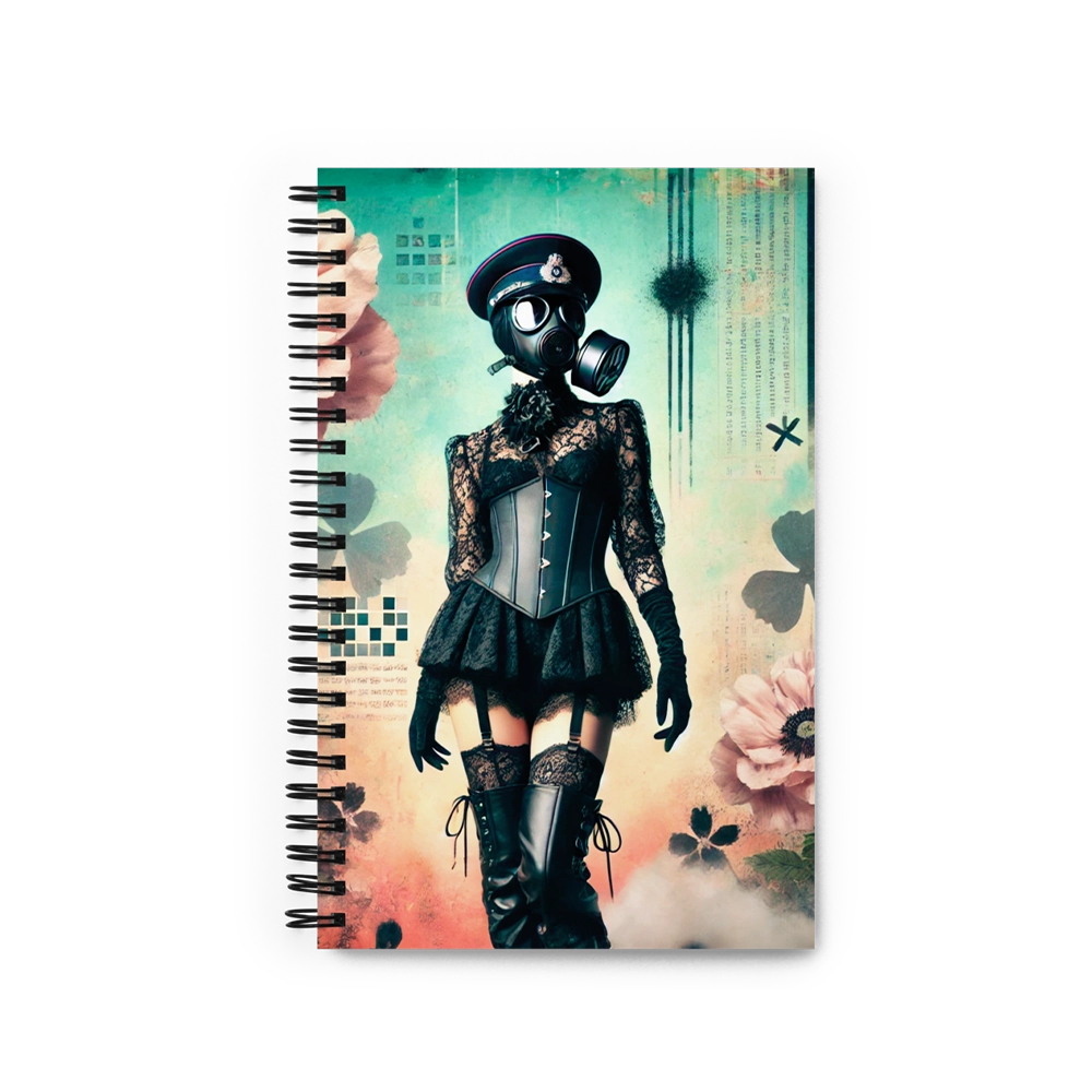 Libreta de arte digital “Encaje Letal” – diseño original de Arleka en tienda de arte digital