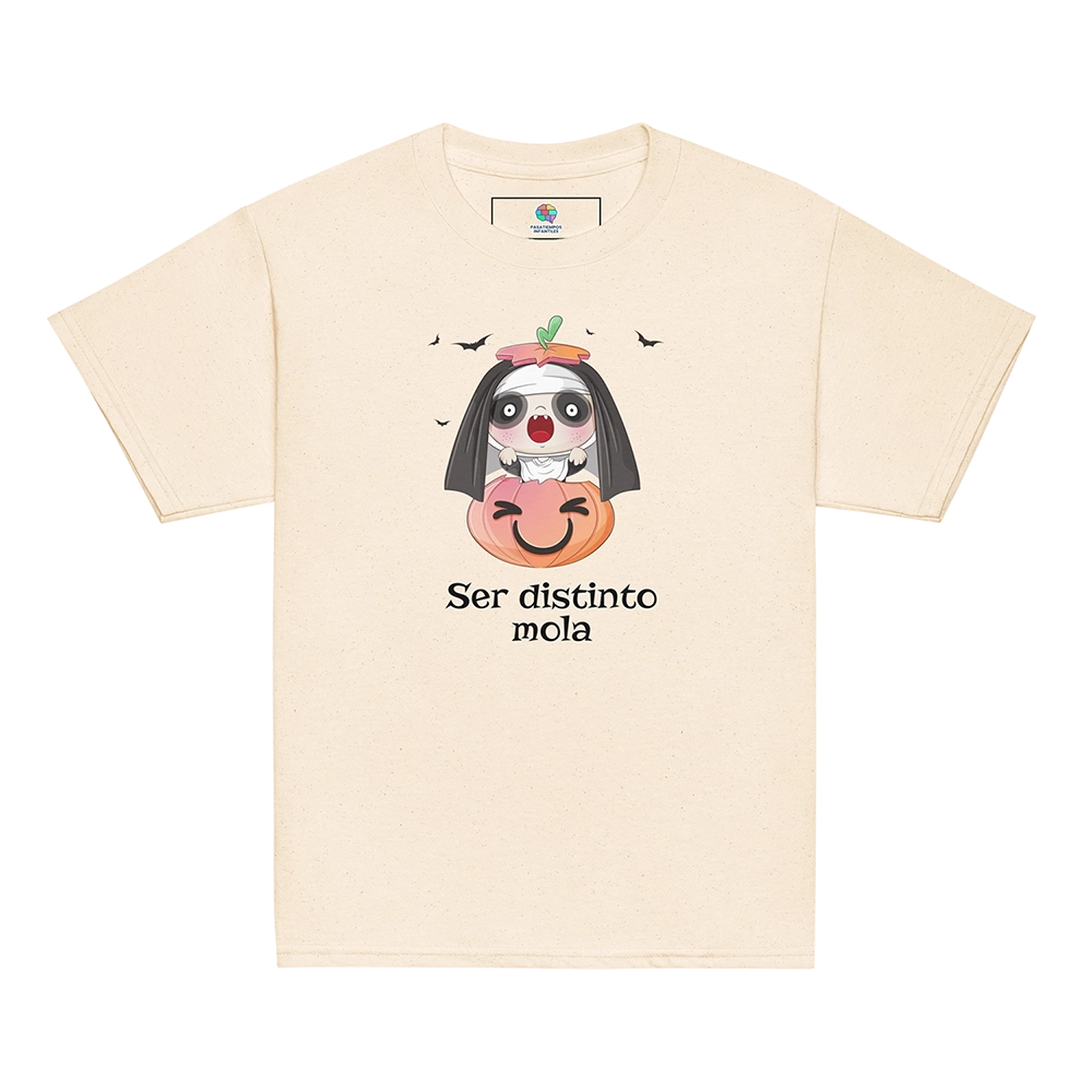 diseño de camisetas infantiles monjita Halloween
