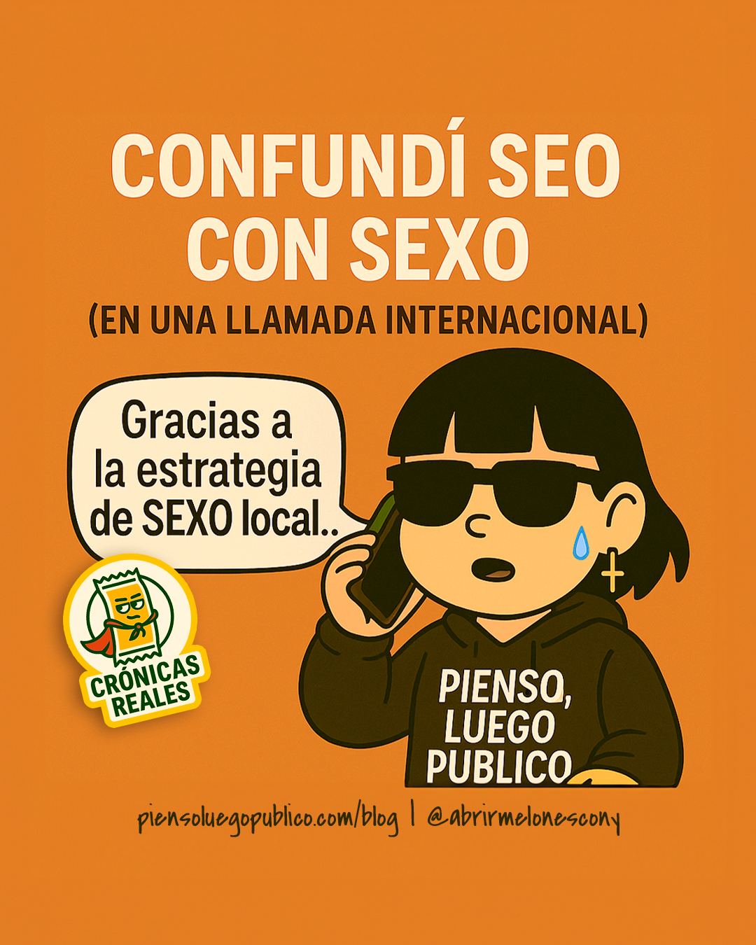 diseño de post de Instagram para Pienso Luego Publico
