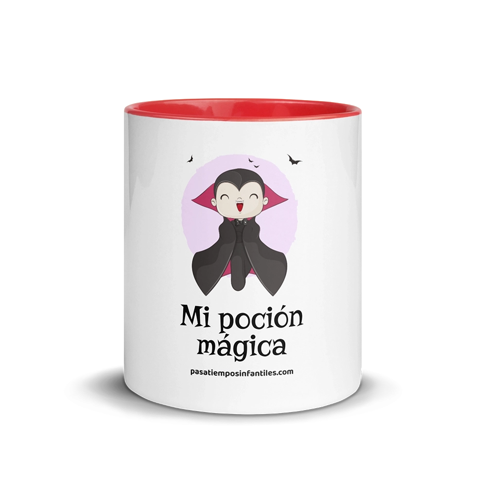 diseño de taza infantil vampiro